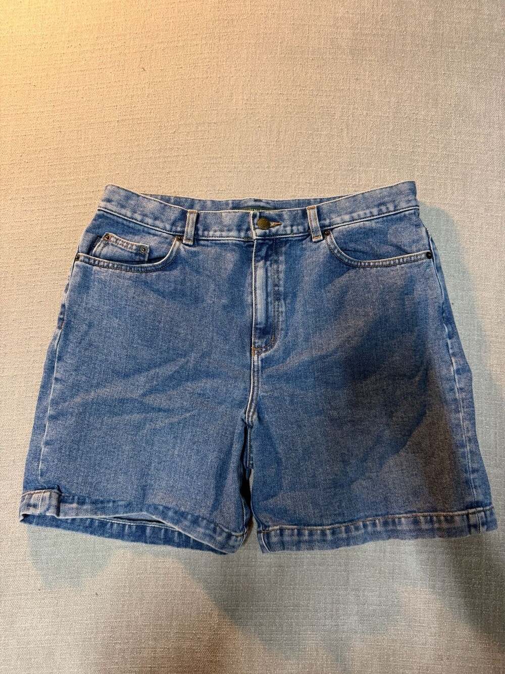 Lauren Jeans Co. Ralph Lauren Women's Blue Denim Shorts Size 10